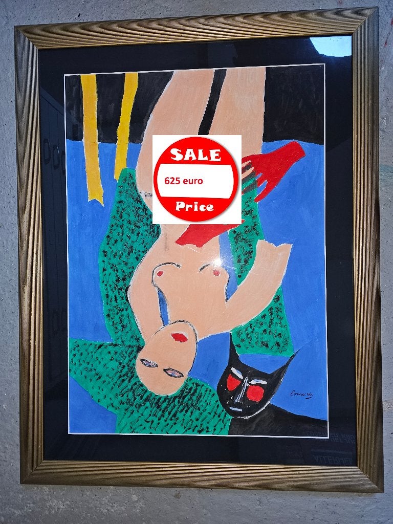 Prachtige Olie tekening Corneille klaar voor aan de muur, Ophalen