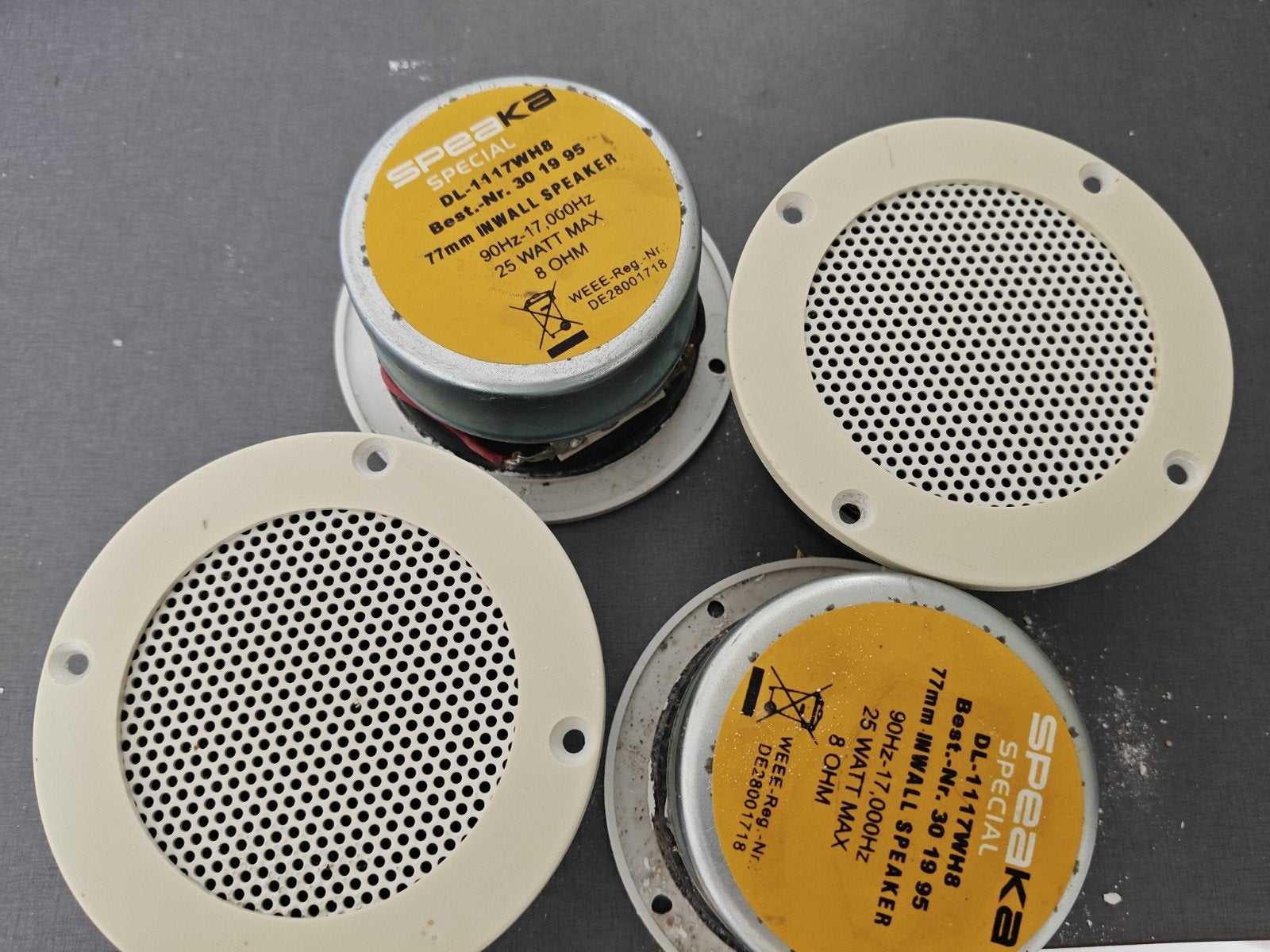 luidsprekers plafondspeakers, werking onbekend, Ophalen, Gebruikt, Minder dan 60 watt, Overige merken