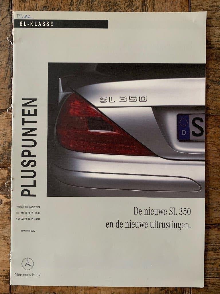 Productinformatie brochure Mercedes-Benz SL 350 2002 R230, Zo goed als nieuw, Mercedes-Benz, Mercedes, Ophalen of Verzenden