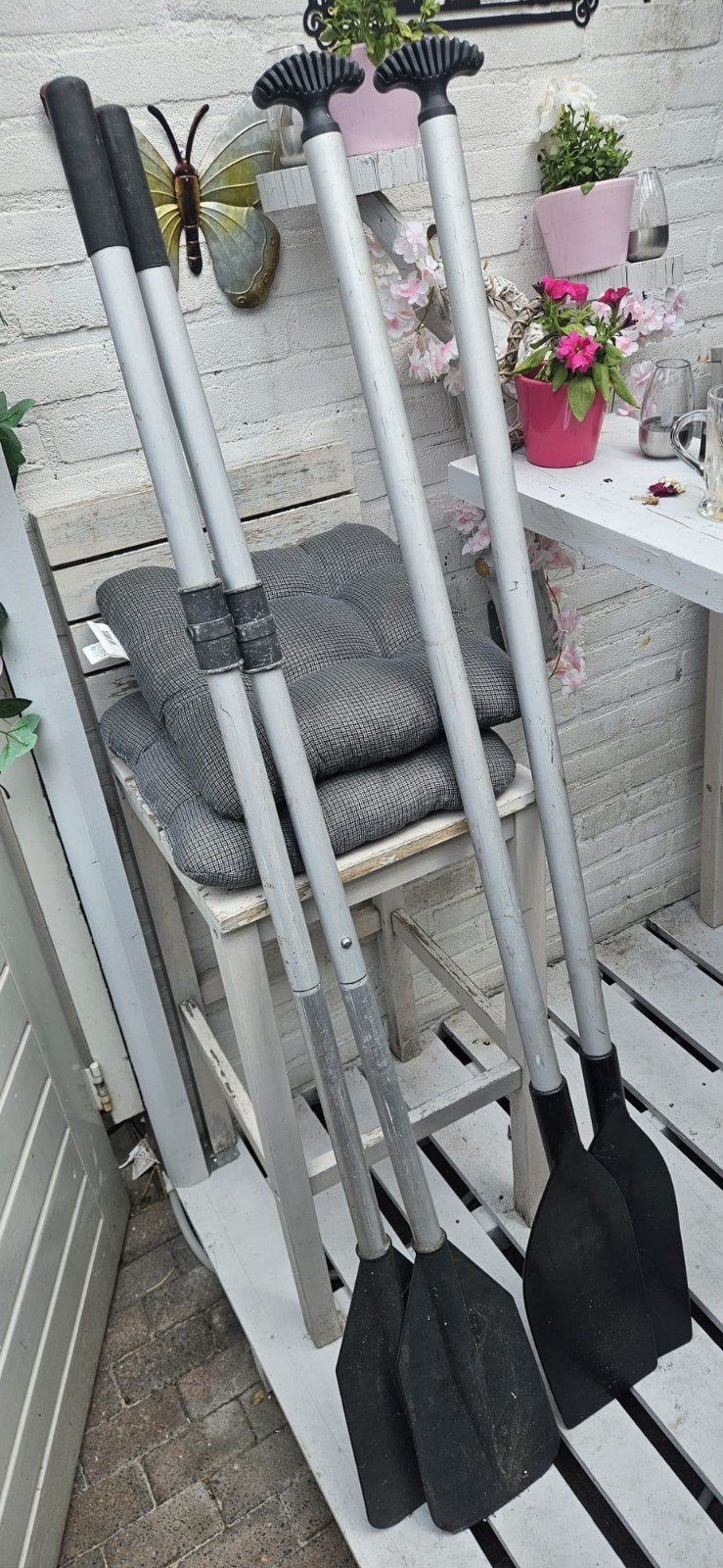 Set van 4 peddels voor boot of kano, Ophalen, Gebruikt
