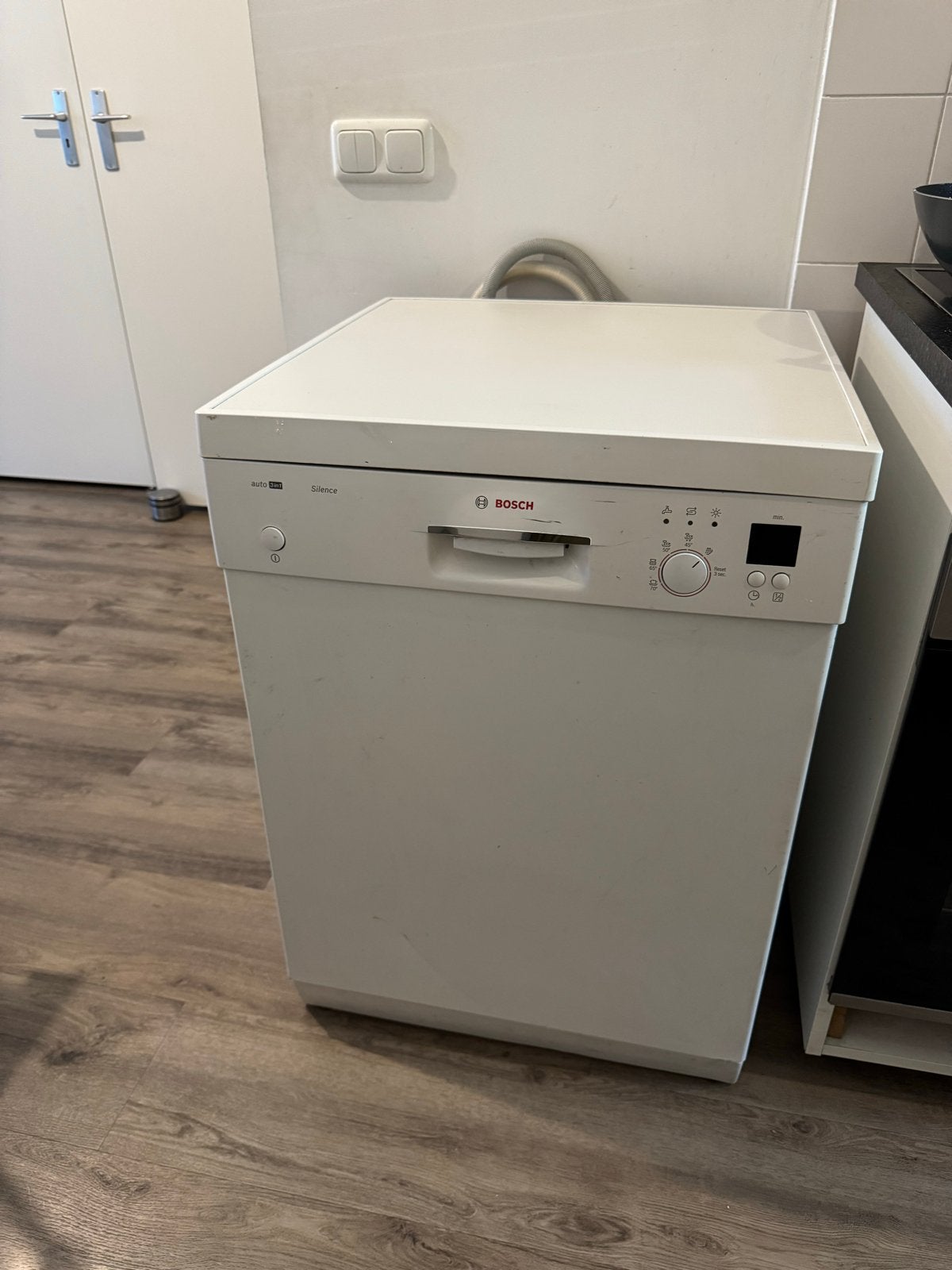 Bosch Silence Vrijstaande Vaatwasser - Wit, Witgoed en Apparatuur, Ophalen, Gebruikt, 60 cm of meer, Eco programma