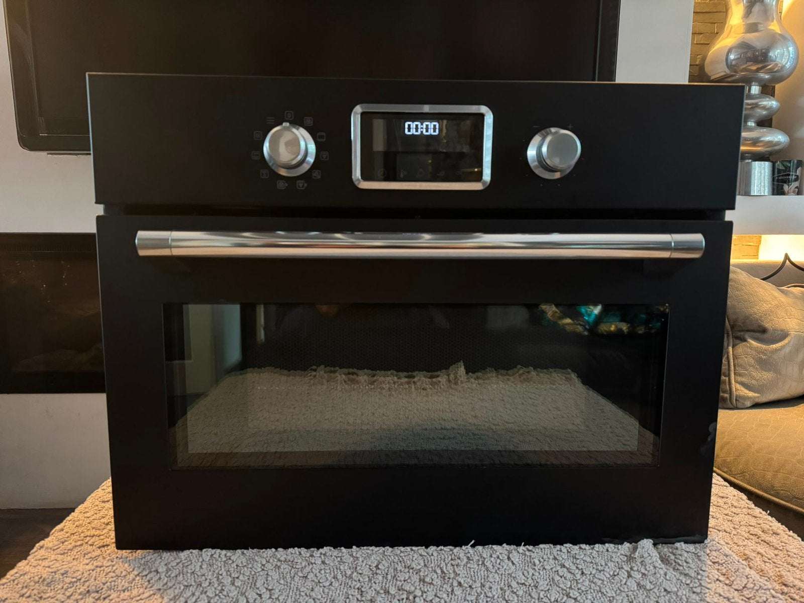 Te Koop Nette Ikea Forneby Combi Oven Magnetron Met Grill, Ophalen, Hete lucht, Inbouw, Combimagnetron