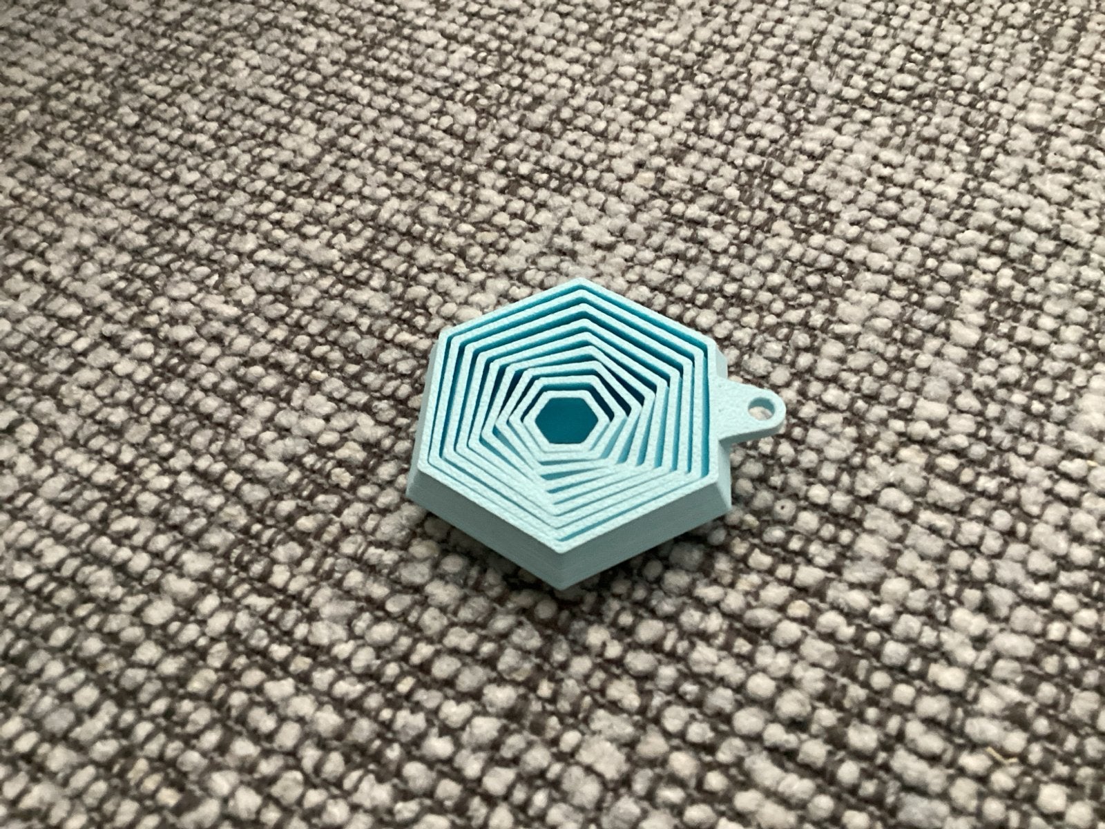 Leuke fidget sleutelhanger blauw, Ophalen, Zo goed als nieuw