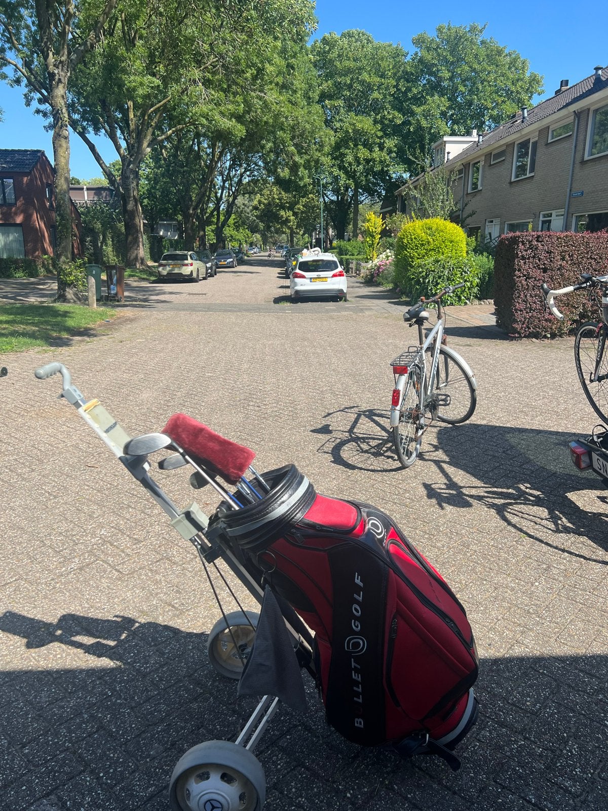 Bullet Golf golftas met trolley (zonder clubs), Ophalen, Gebruikt, Set, Overige merken
