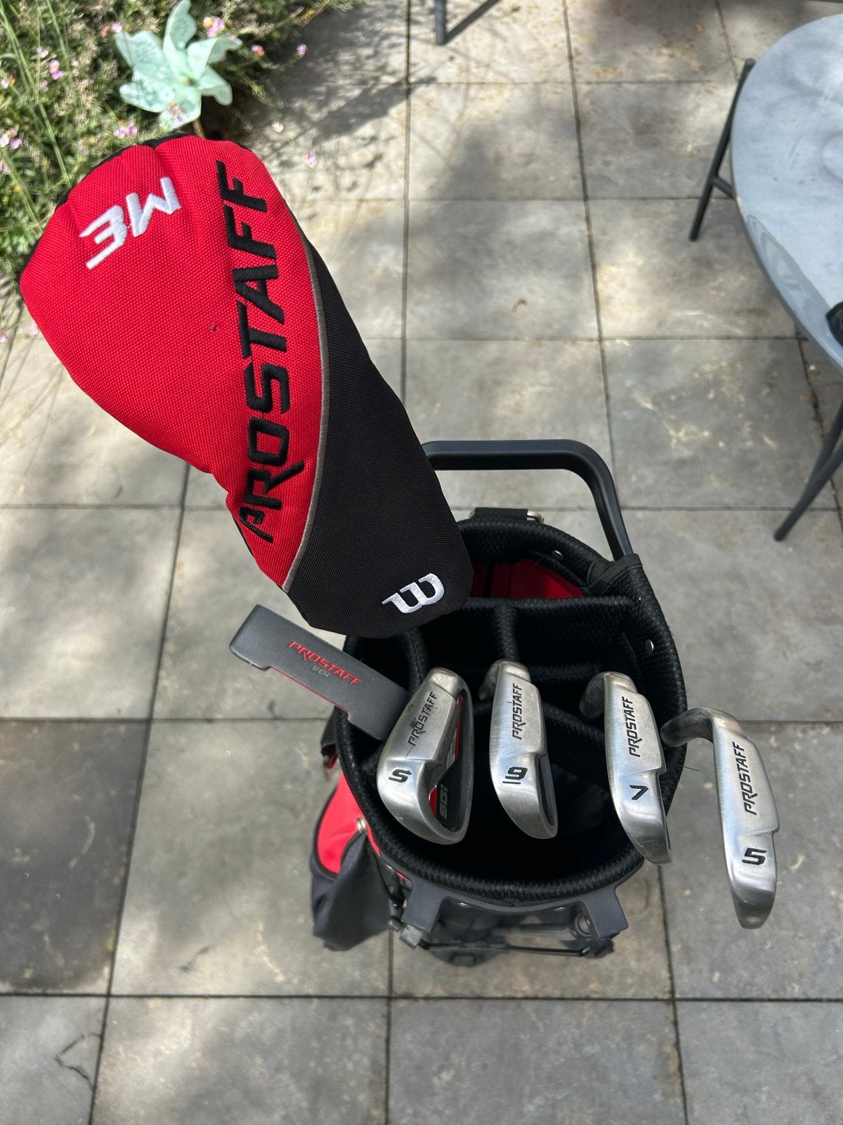 Wilson heren halve ijzerset met regenhoes, Sport en Fitness, Golf, Ophalen, Gebruikt, Set, Overige merken