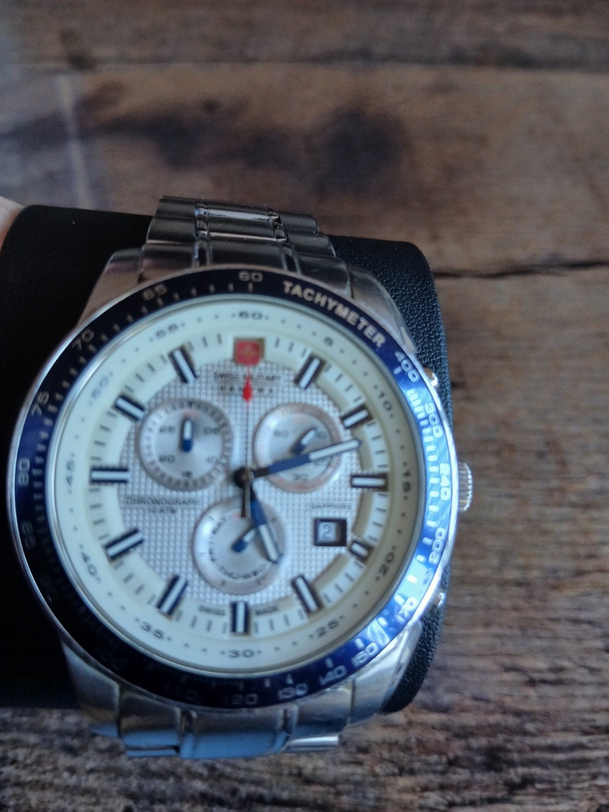 Swiss Military Hanowa Chronograaf Herenhorloge, Staal, Gebruikt, Staal, Polshorloge