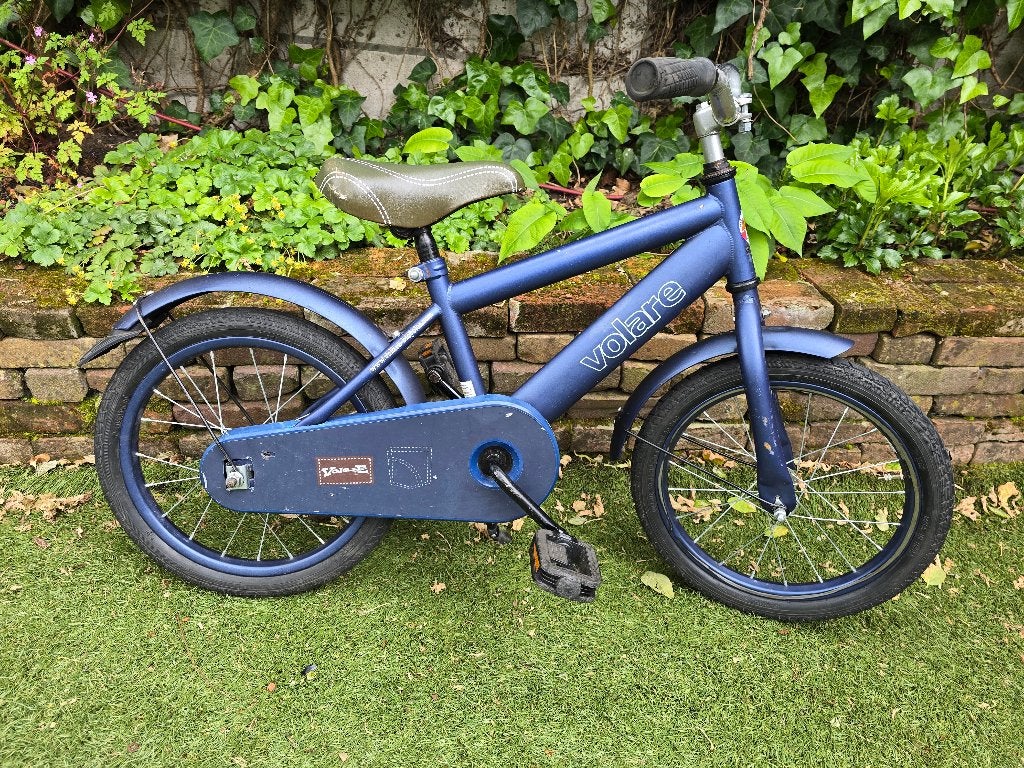 Volare Kinderfiets, Blauw/Grijs, 16 Inch., Fietsen en Brommers, Fietsen | Kinderfietsjes, Ophalen, Terugtraprem, Gebruikt, Volare