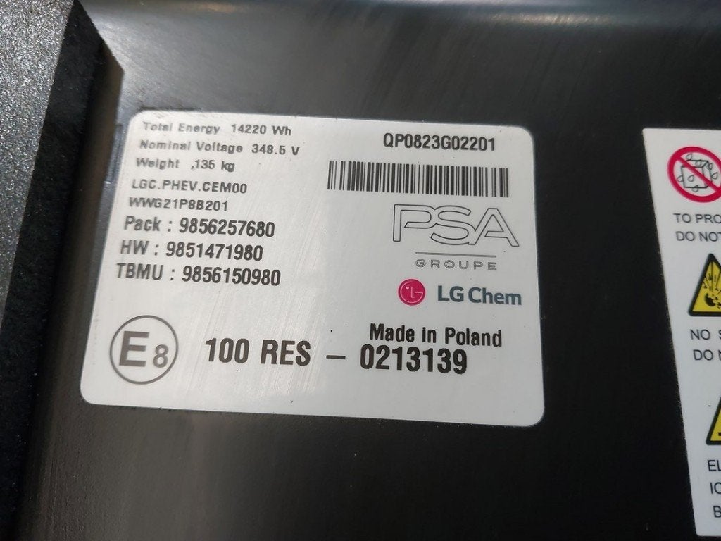 Accu Hv Opel Grandland (X) (2019-12/..) 9856257680, Gebruikt, Bahnhofsplatz, Rüsselsheim am Main 65423, , Duitsland, Opel, Opel Automobile GmbH