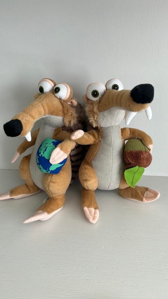 Ice age knuffels Disney, Ophalen of Verzenden, Overige figuren, Zo goed als nieuw, Knuffel