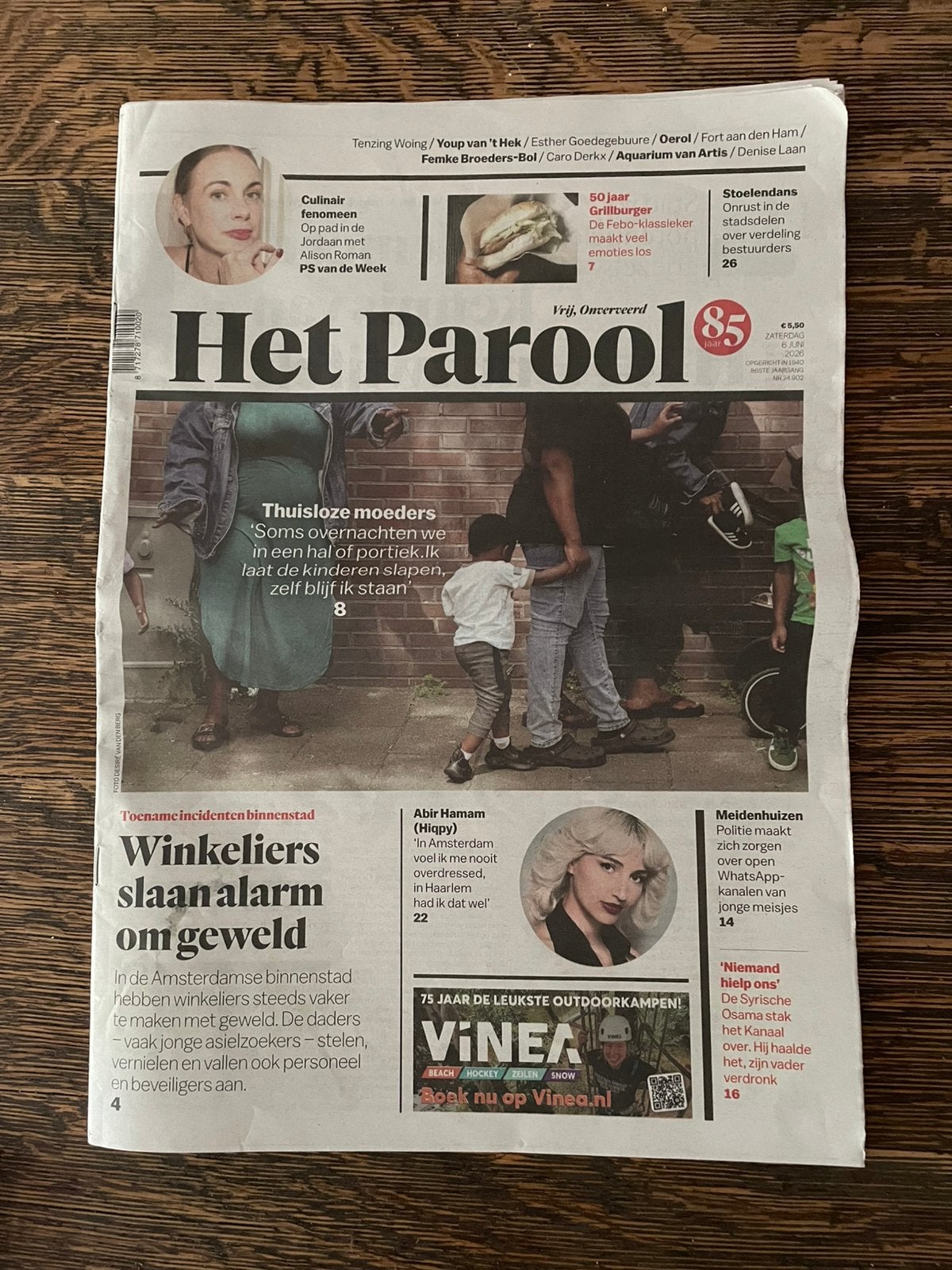 Harry Styles bedankje Het Parool 6 juni 2026, Boeken, Tijdschriften en Kranten, Ophalen of Verzenden, Zo goed als nieuw, Krant