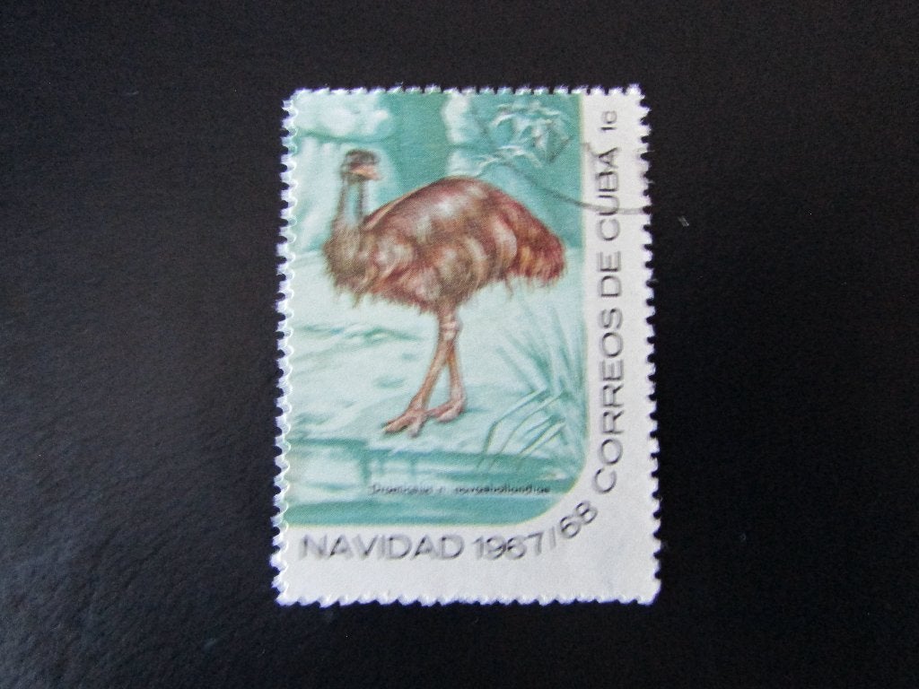 Postzegel Vogel: Emoe uit Cuba, Ophalen of Verzenden, Gestempeld, Dier of Natuur