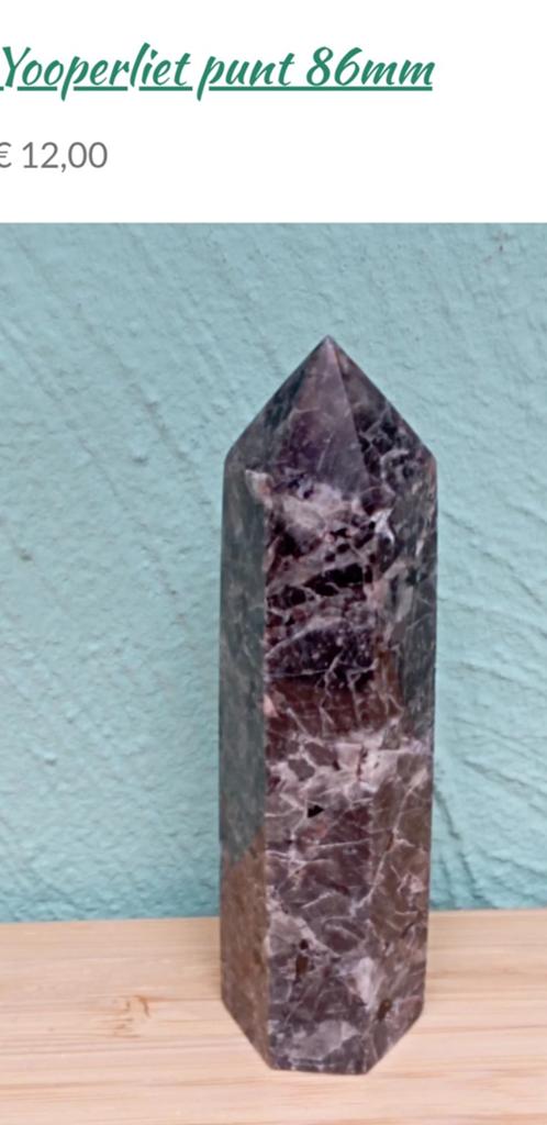 Yooperliet punt 86mm, Ophalen of Verzenden, Mineraal