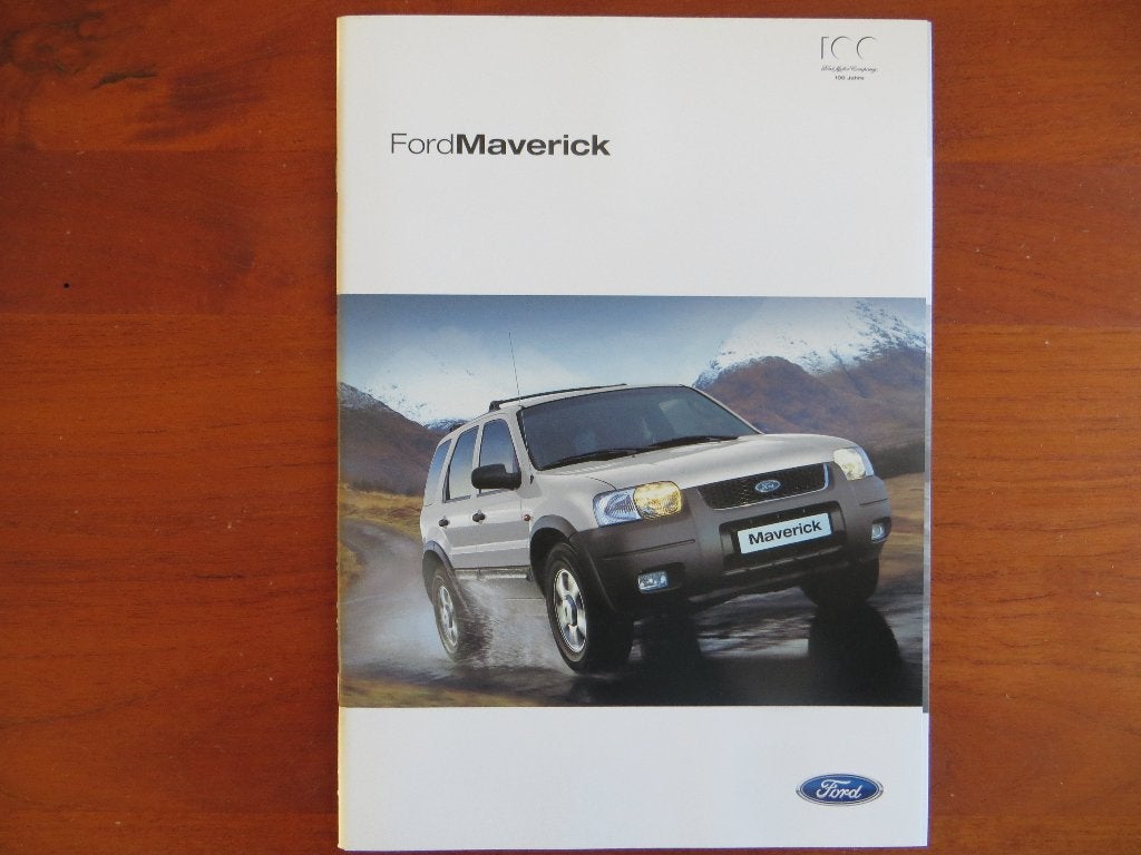 Ford Maverick (maart 2003) met bijlage: prijslijst, Ophalen of Verzenden, Nieuw, Ford