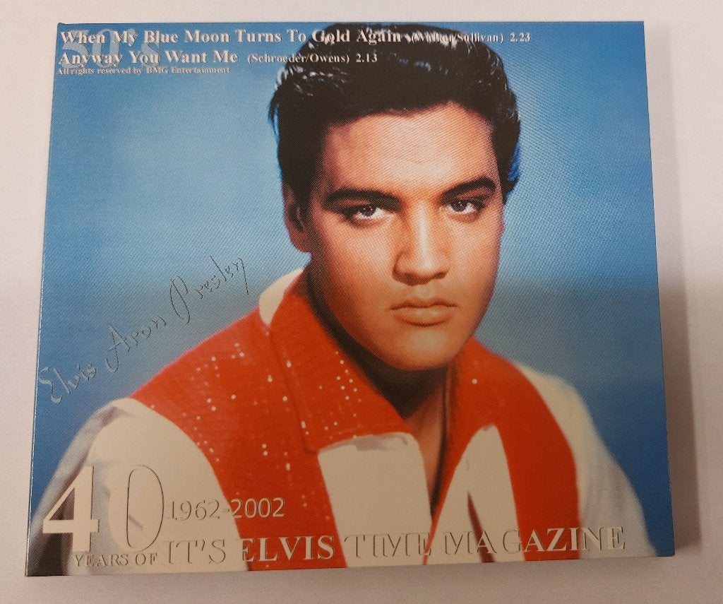 Elvis Presley FANCLUB CD 40 years Elvis Time Gesigneerd, Cd's en Dvd's, Cd's | Pop, Zo goed als nieuw, Pop, EP, Gesigneerd, Speciale editie
