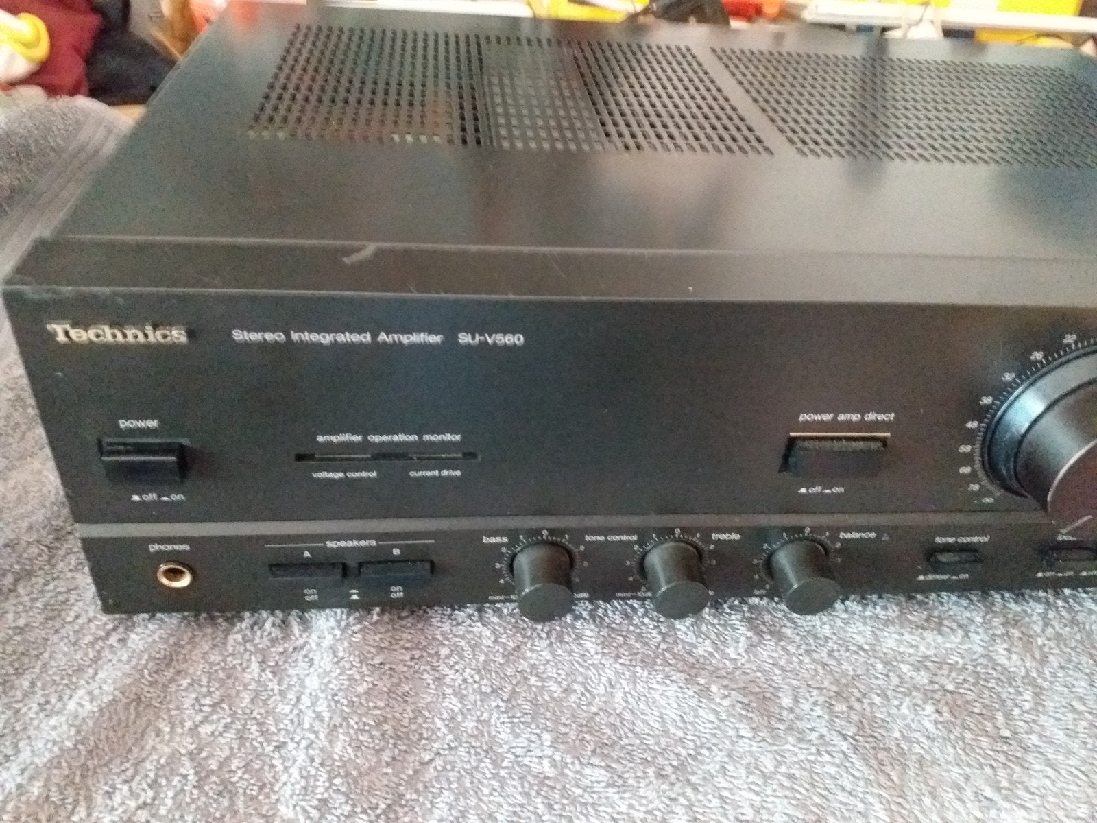 Technics SU-V560 Versterker AA class, Overige merken, Gebruikt, Ophalen of Verzenden, 120 watt of meer
