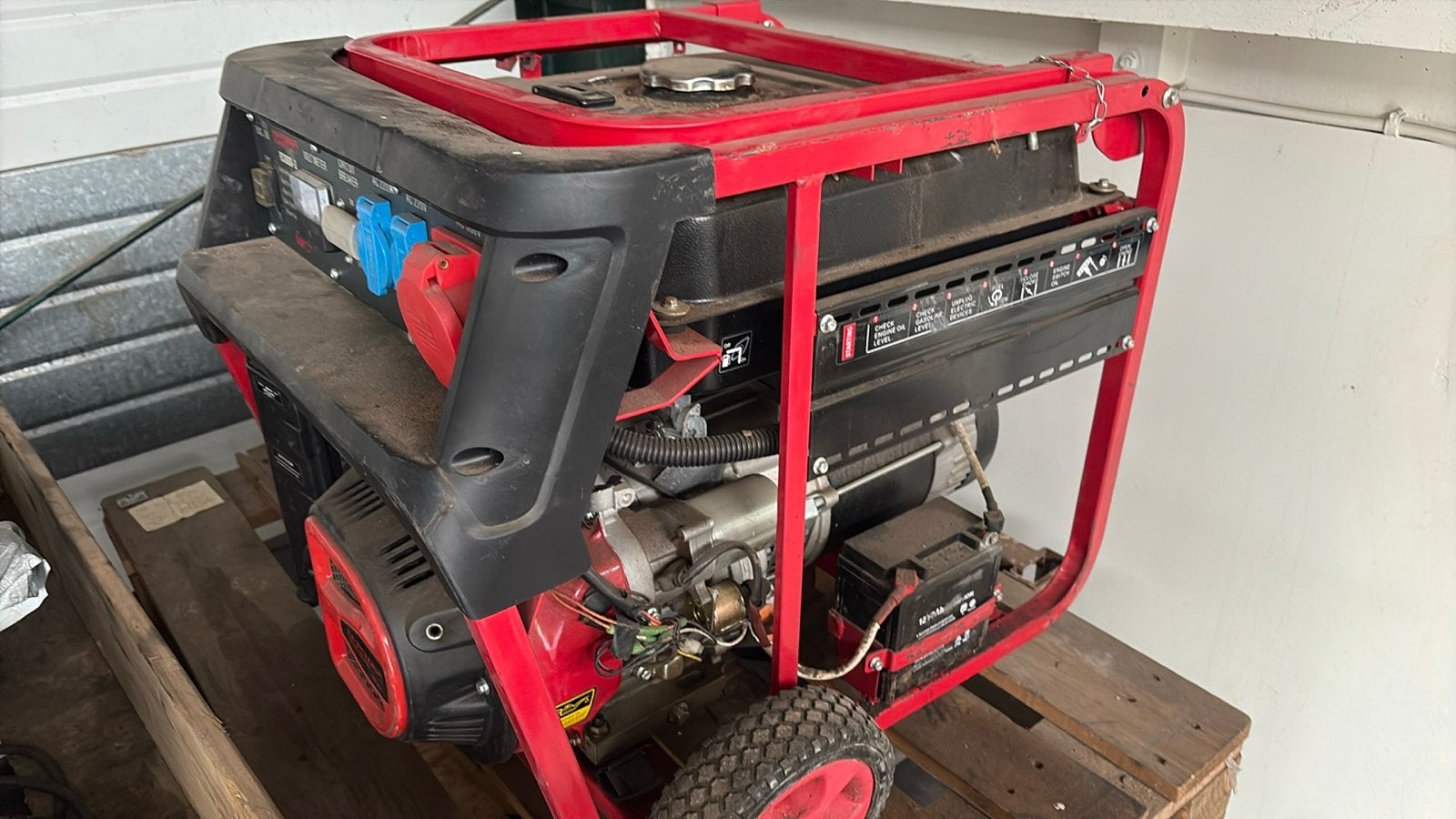 M-Power Benzine Generator 6.5 kW - 220V/380V, Ophalen, Gebruikt, 5 tot 10 kVA, Benzine