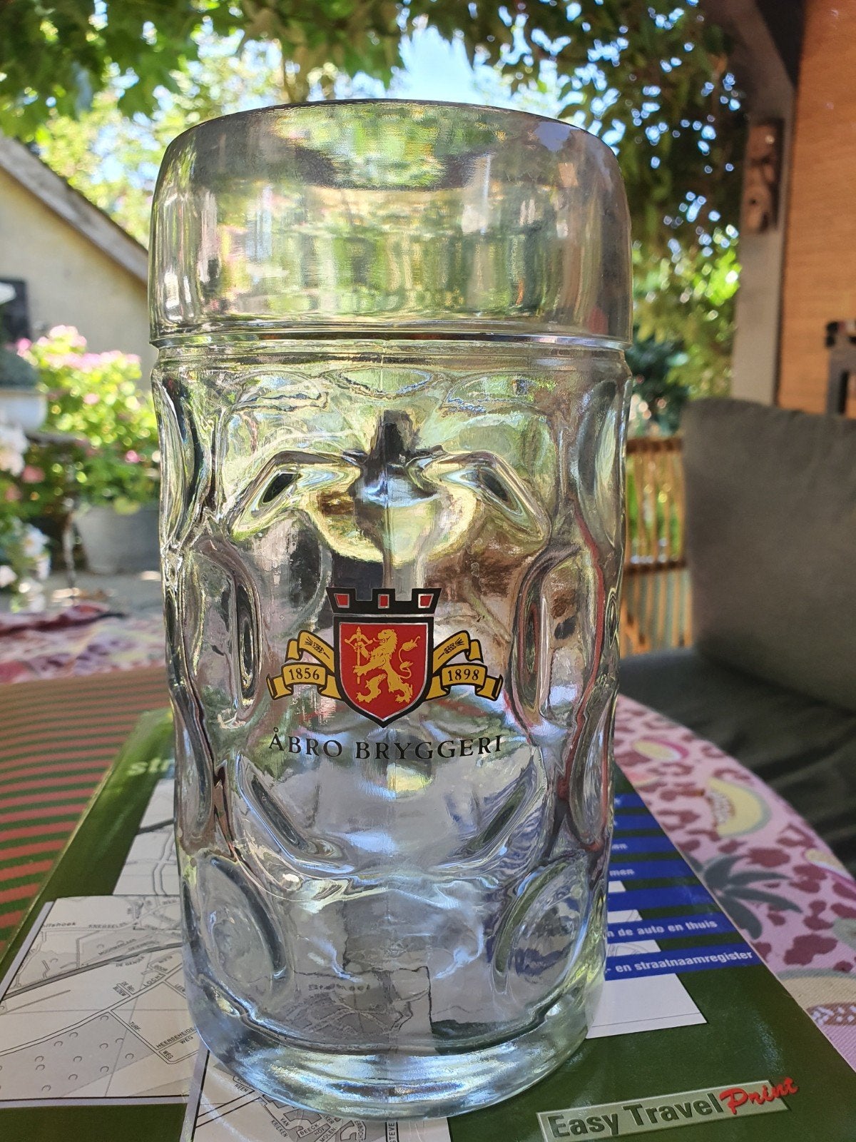 Grote 1 liter bierpul Åbro Bryggeri Sweden, Ophalen of Verzenden, Zo goed als nieuw, Pul(len), Overige merken