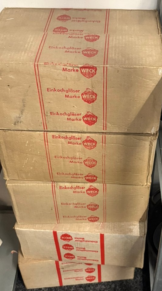 Weck inmaakpotten (6x) - 6 dozen - zie omschrijving, Ophalen of Verzenden, Overige merken, Glas, Overige typen