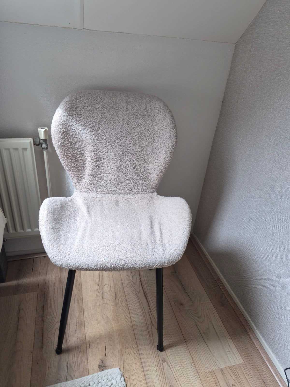 2 Teddy eetkamerstoelen., Huis en Inrichting, Stoelen, Ophalen, Wit