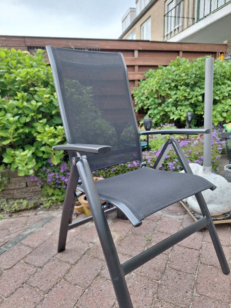 tuinstoel Kettler Legato extra hoog, Tuin en Terras, Tuinstoelen, Ophalen, Zo goed als nieuw, Aluminium, Verstelbaar