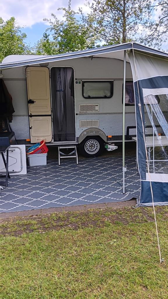 Kip caravan ecu line 42T, Caravans en Kamperen, Voortenten en Luifels, Ophalen, Gebruikt, PVC, Overige merken