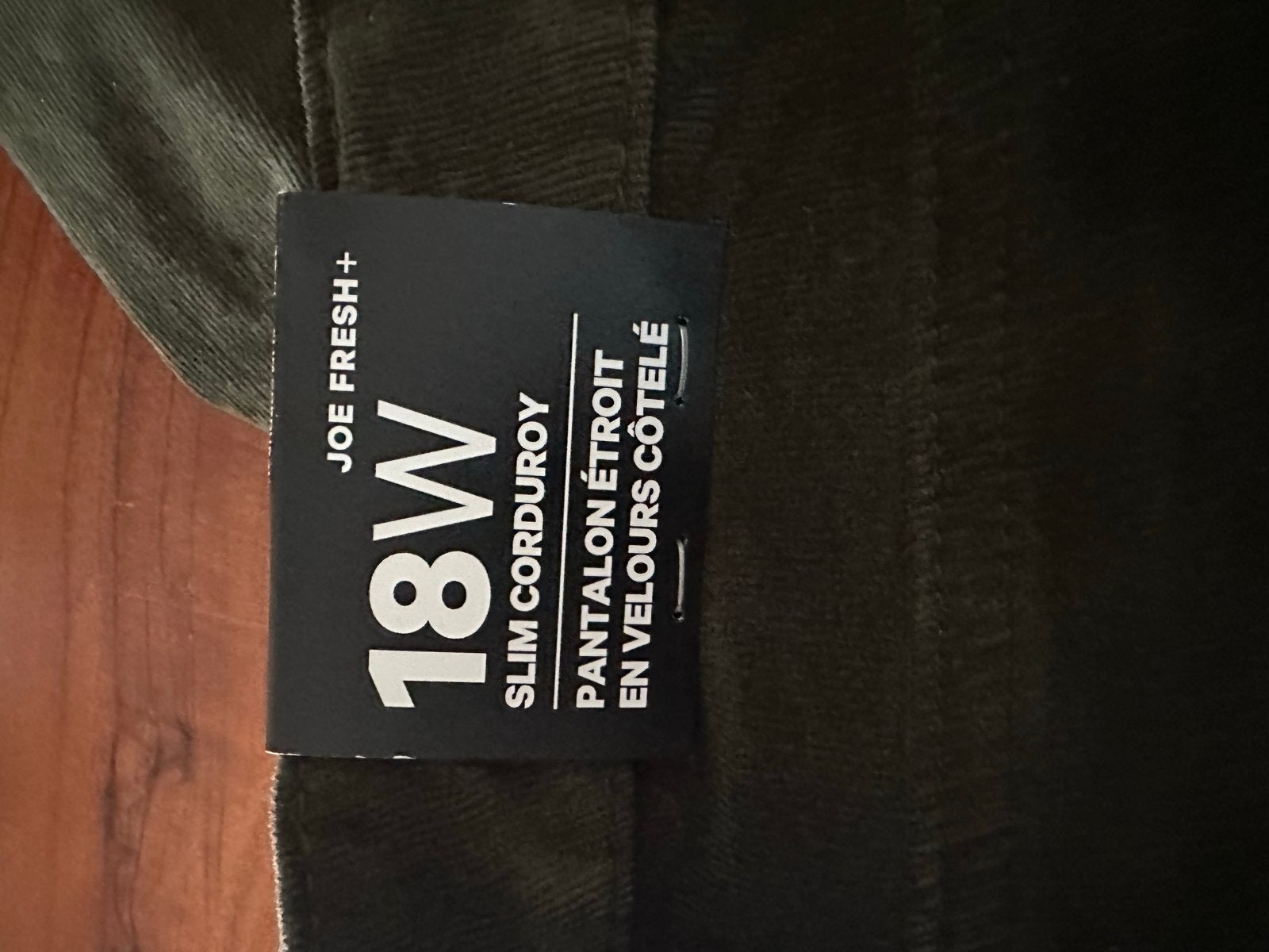 Dames broek ,Joe Fresh Slim Corduroy Broek Maat 18W (Nieuw), Kleding | Dames, Broeken en Pantalons, Maat 46/48 (XL) of groter