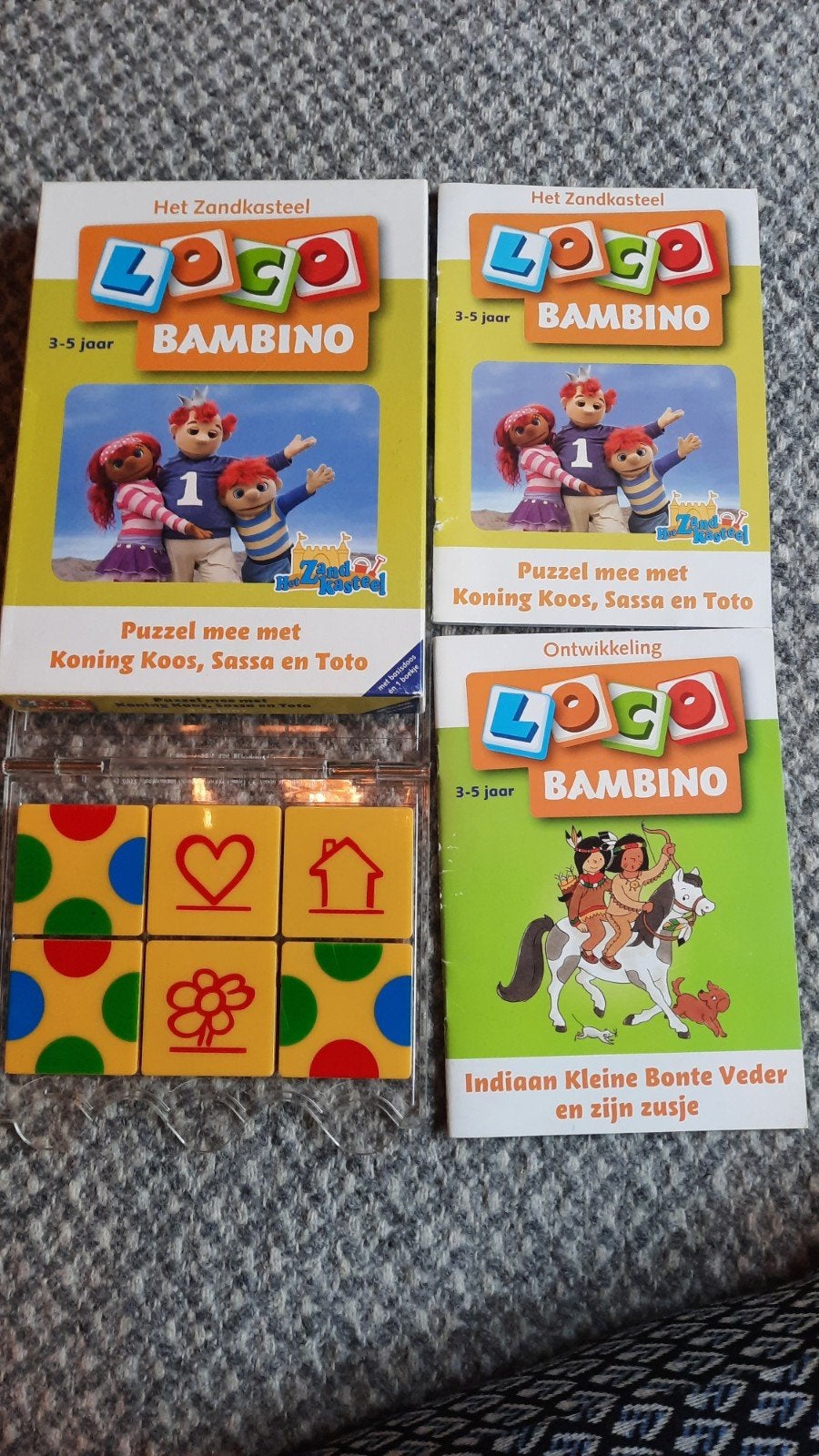 Loco Bambino: Het Zandkasteel & Indiaan Kleine Bonte Veder, Ophalen, Gebruikt, Puzzelen