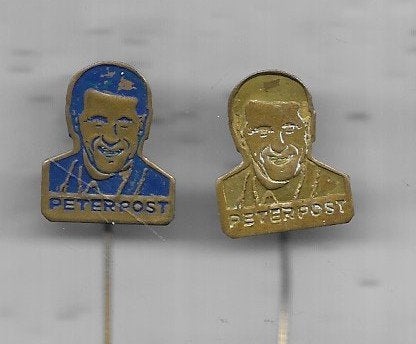 PETER POST WIELRENNER FIETSER SPELDEN UIT 1 SERIE, Verzamelen, Speldjes, Pins en Buttons, Ophalen of Verzenden, Gebruikt, Overige onderwerpen