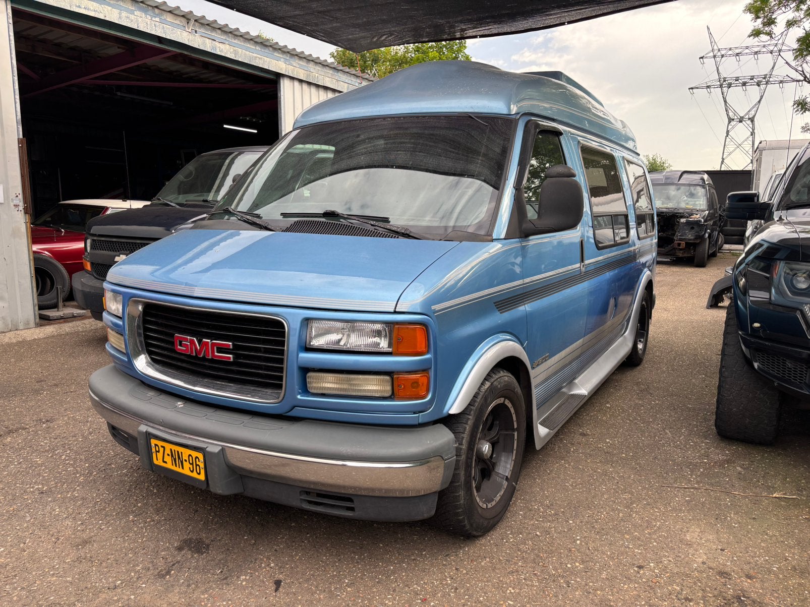 Chevrolet Express GMC Savana Chevy Van Camper buscamper, Automaat, Achterwielaandrijving, 8 cilinders, Blauw