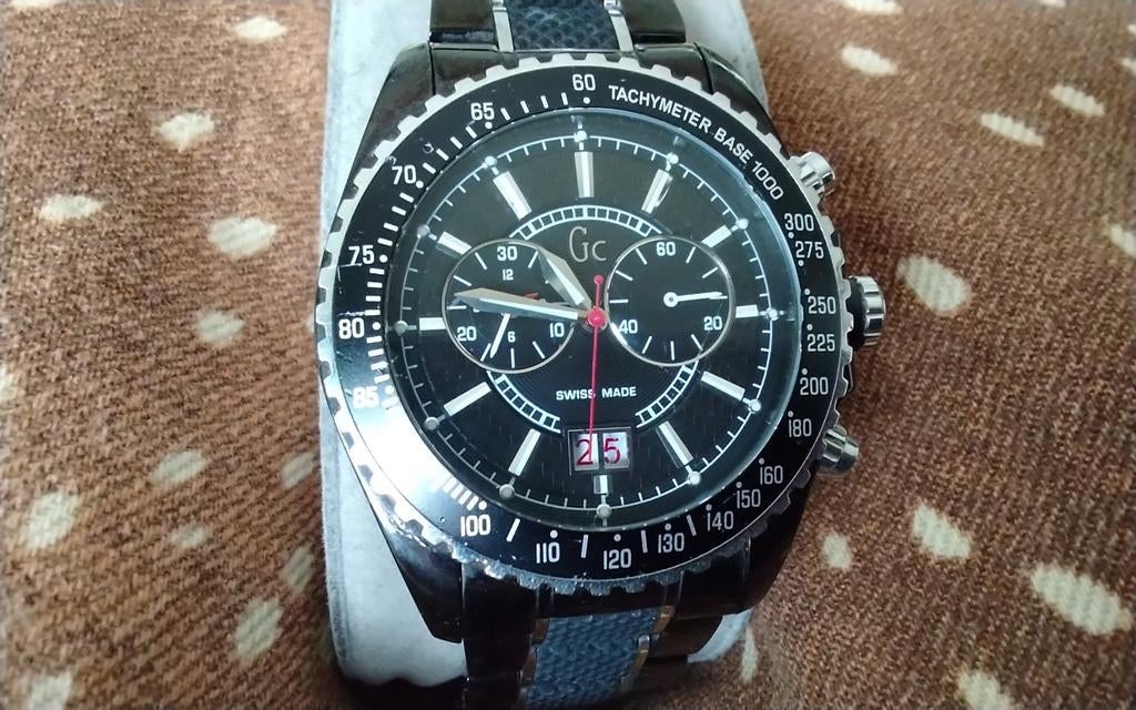 Gc Guess horloge, Ophalen of Verzenden, Zo goed als nieuw, Staal, Overige merken
