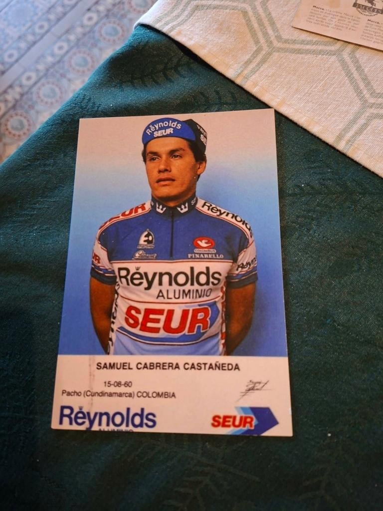 Fotoprint : Samuel Cabrera Castaneda / Reynolds-Seur 1987, Verzenden, Zo goed als nieuw, Buitenlandse clubs, Poster, Plaatje of Sticker