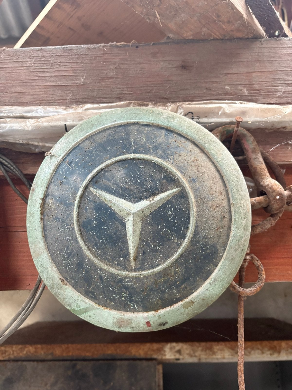 Oude Mercedes-Benz Ster Logo - Vintage Auto-onderdeel, Ophalen, Gebruikt, Mercedes-Benz