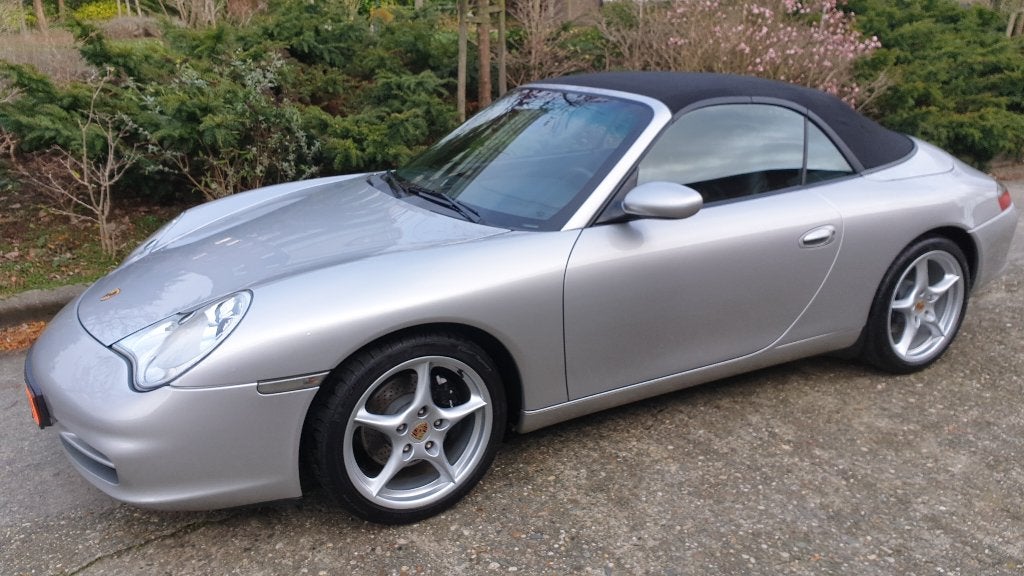 Porsche 911 3.6 Carrera Cabriolet 2005 Grijs, Auto's, Achterwielaandrijving, Zwart, Cabriolet, Leder