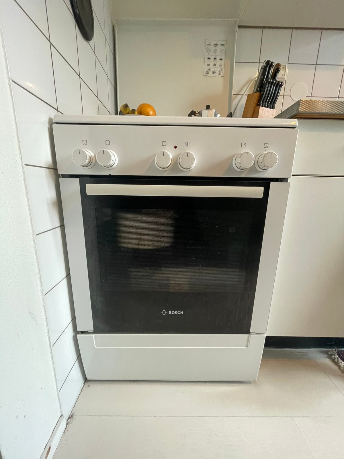 Gratis op te halen Bosh Gasfornuis., Ophalen, Gebruikt, 4 kookzones, Gas