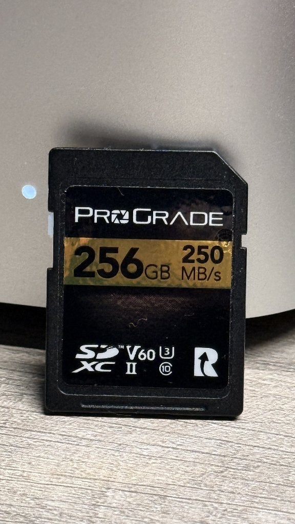 ProGrade 256GB V60 SD Kaart - 0,9% gebruikt, Audio, Tv en Foto, Fotografie | Geheugenkaarten, SD, Ophalen of Verzenden, Fotocamera