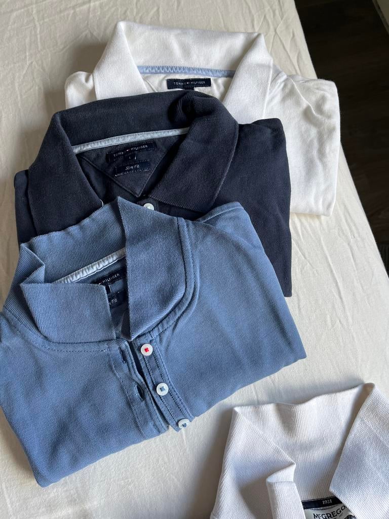 Dames Polo shirts Tommy Hilfiger & McGregor (3 stuks), Ophalen of Verzenden, Gedragen, Wit, Korte mouw