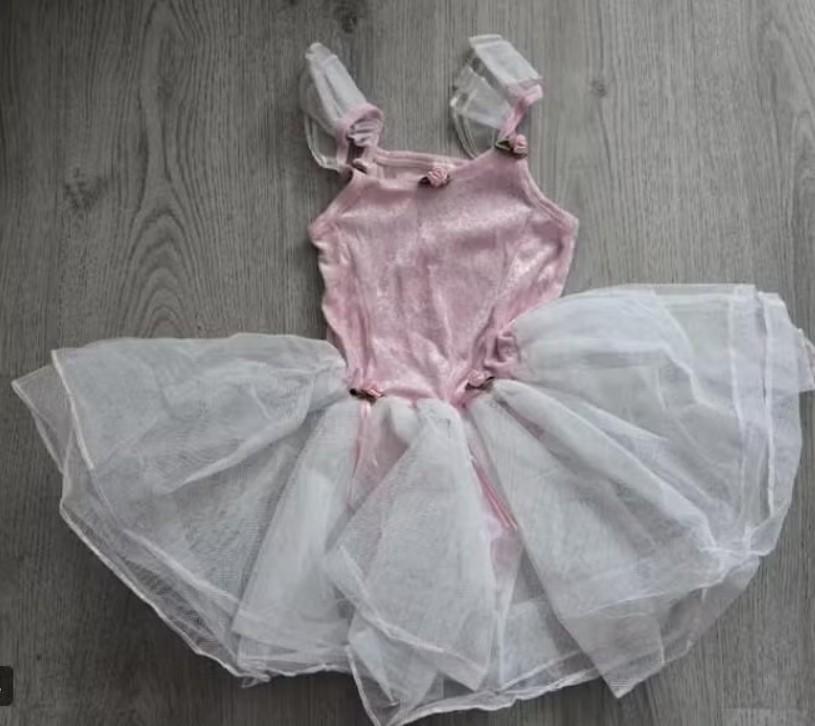 Prachtig Ballet jurkje met Tutu van Tule mt 110 / 116, Ophalen of Verzenden, Nieuw, 110 t/m 116, Meisje