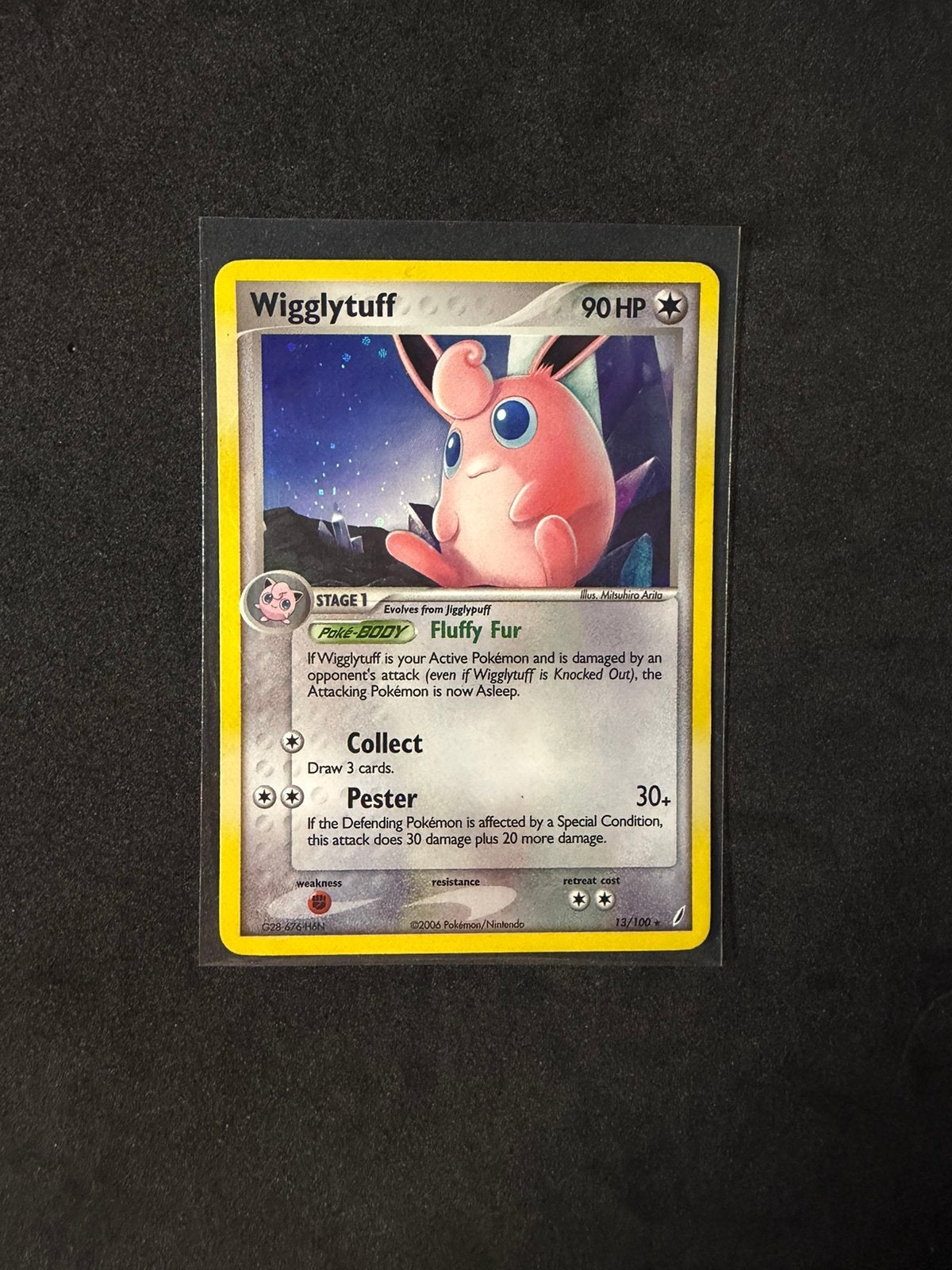Pokemon kaart Wigglytuff 13 - EX Crystal Guardians, Ophalen of Verzenden, Zo goed als nieuw, Losse kaart