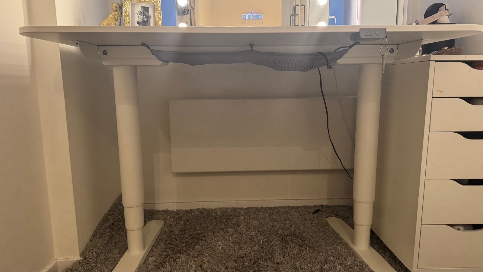 IKEA Bekant Zit-sta Bureau - Wit, Elektrisch Verstelbaar, Ophalen, Zit-sta bureau, Elektrisch, Gebruikt
