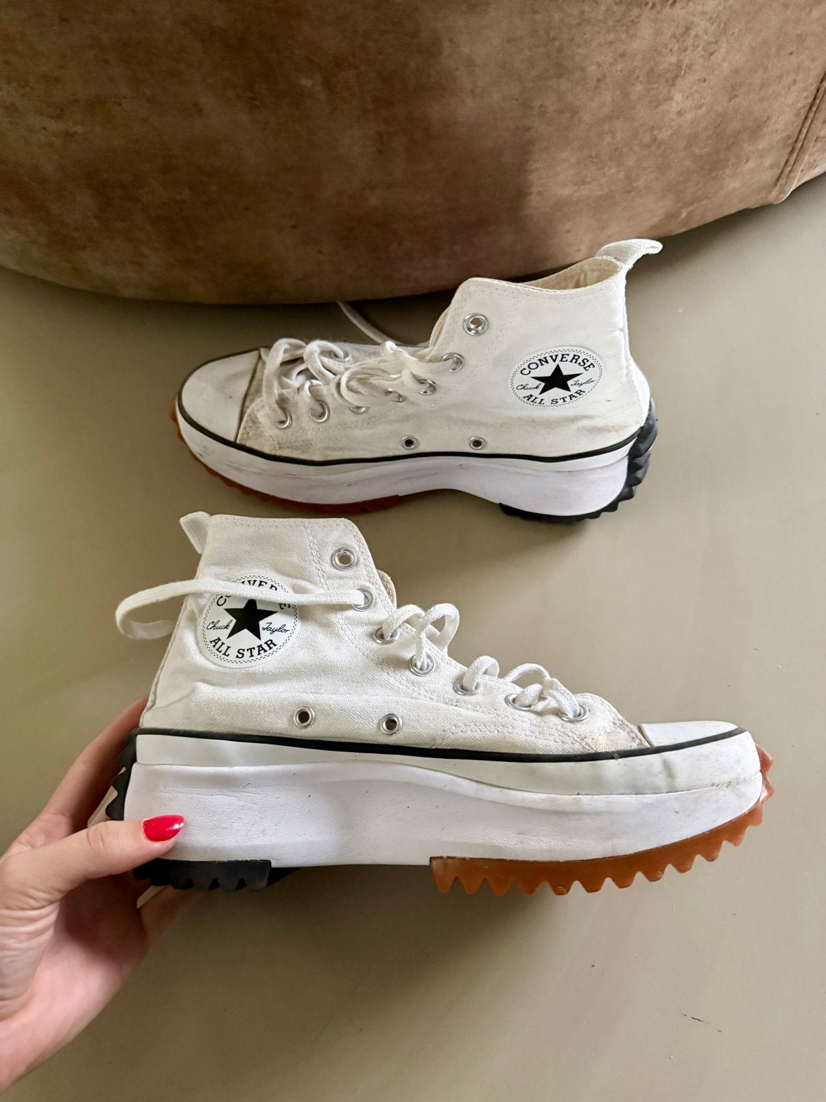 Old-skool all stars, Kleding | Dames, Verzenden, Wit, Sneakers of Gympen, Zo goed als nieuw