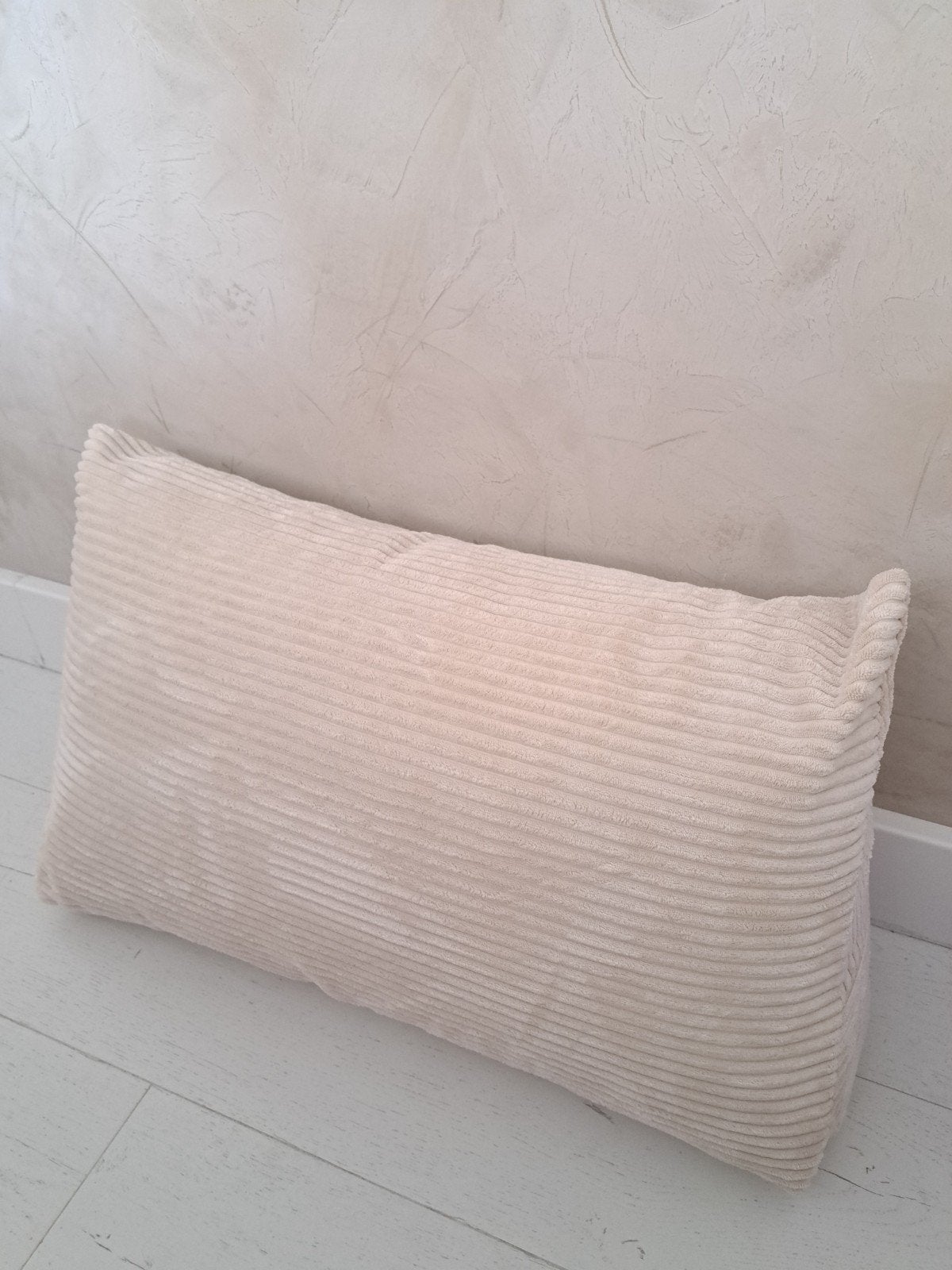 Rugkussen, Ophalen of Verzenden, Beige, Vierkant