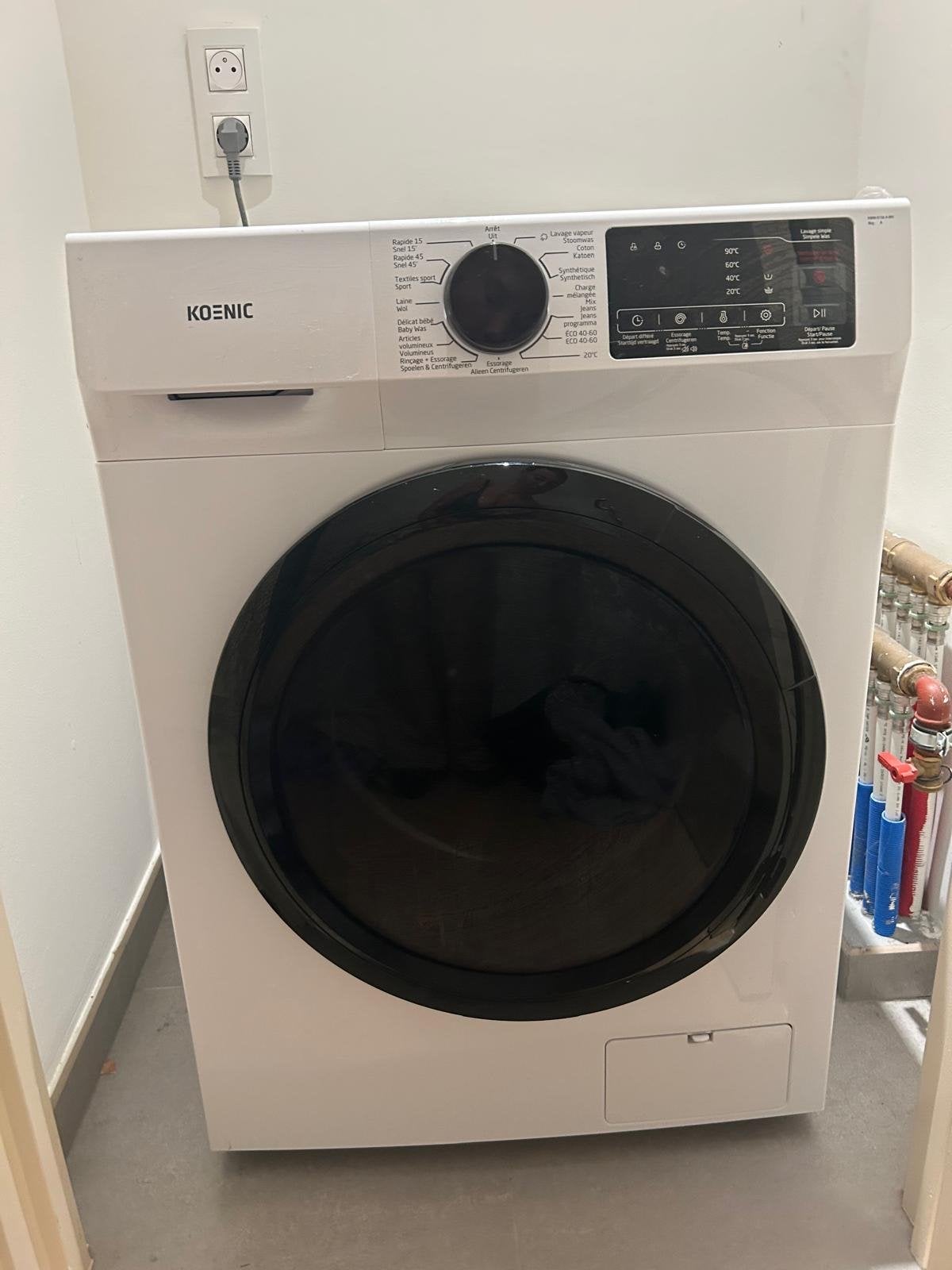 Koenic Wasmachine - Zo goed als nieuw, Witgoed en Apparatuur, Wasmachines, Ophalen of Verzenden, Zo goed als nieuw, Voorlader
