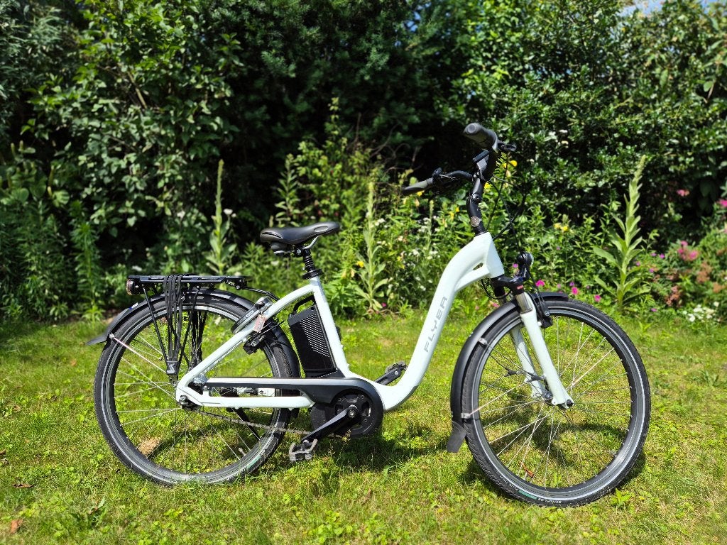 Elektrische fiets 'Flyer', Fietsen en Brommers, Ophalen, Zo goed als nieuw, 50 km per accu of meer, Overige merken