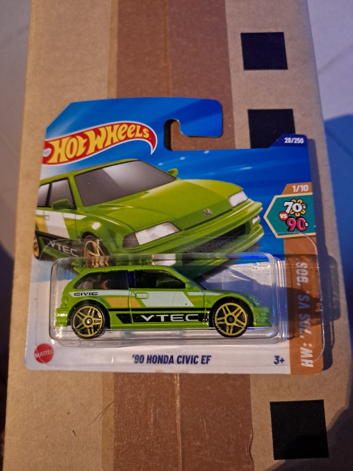 Hot Wheels 90 Honda Civic EF groen nieuw in verpakking, Ophalen of Verzenden, Nieuw, Auto