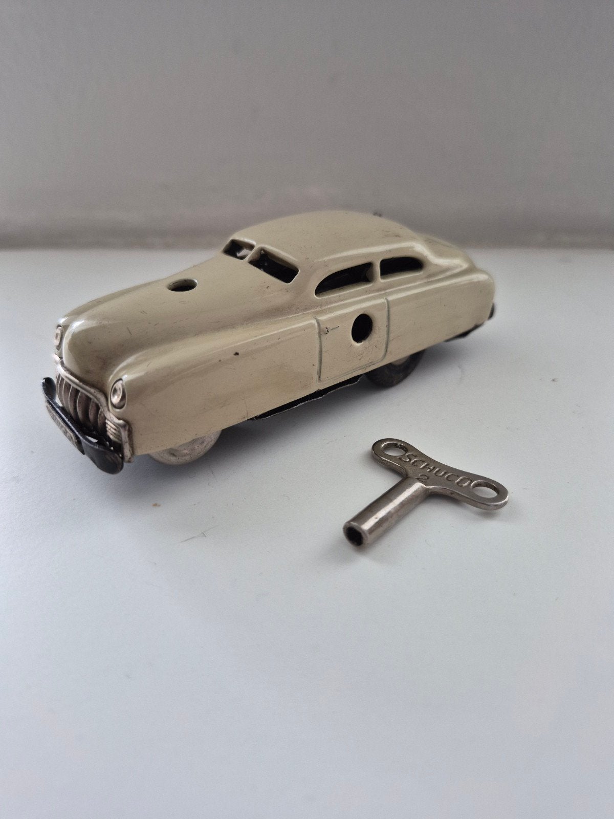 Vintage Schuco Varianto-Limo 3041 met opwindsleutel, Ophalen of Verzenden