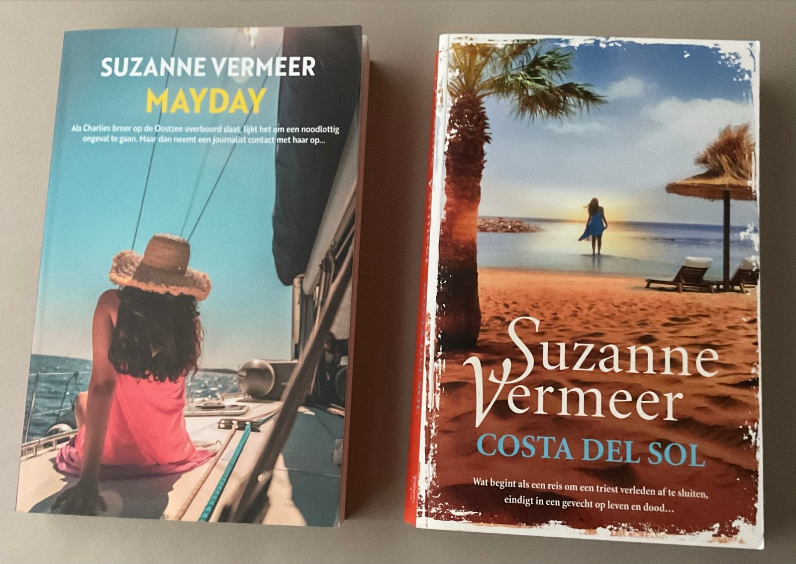 Suzanne Vermeer Boeken: Mayday en Costa del Sol, Ophalen of Verzenden, Zo goed als nieuw, Nederland
