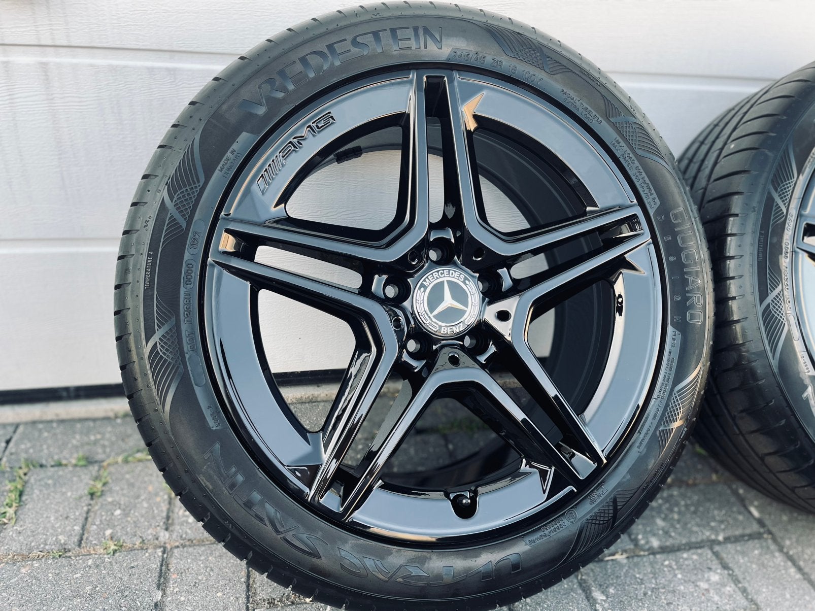 18 Inch Zwarte Mercedes Vito V-Klasse Velgen 245/45/18 5x112, 18 inch, Banden en Velgen, Nieuw, Ophalen of Verzenden