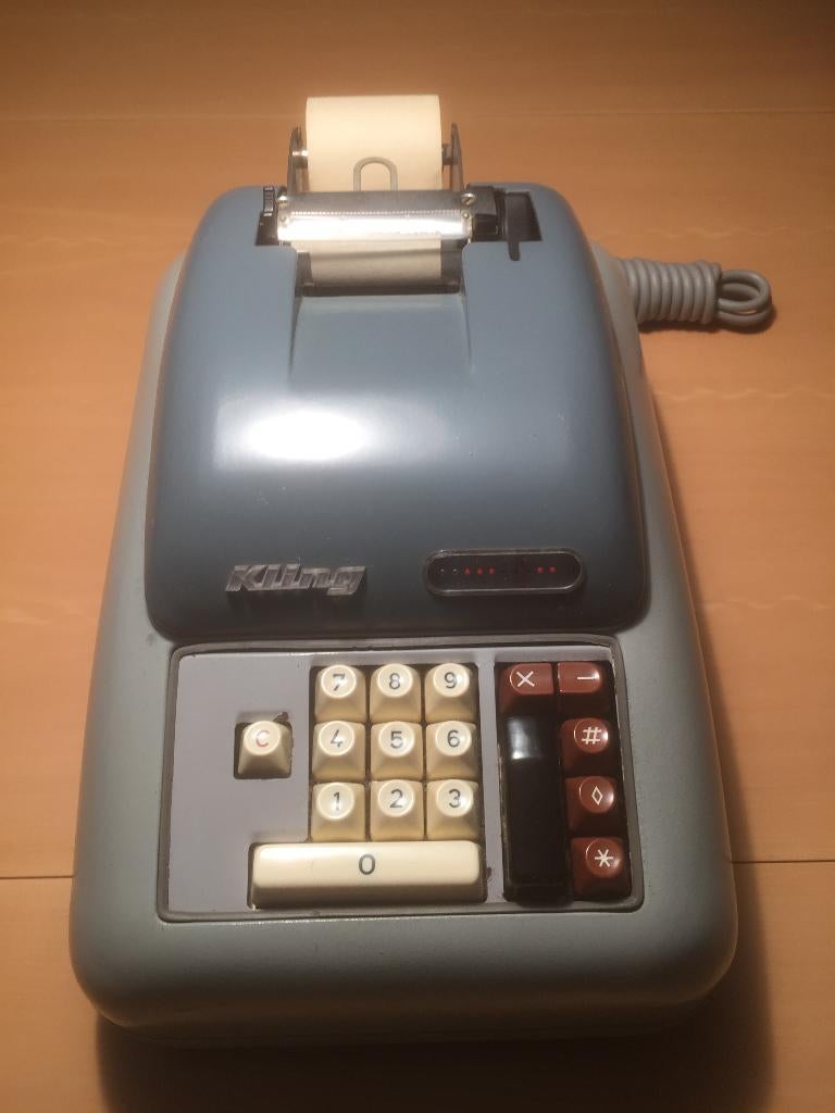 Bieden mag! Retro vintage "Kling" elektrische rekenmachine, Ophalen of Verzenden, Huis en Inrichting