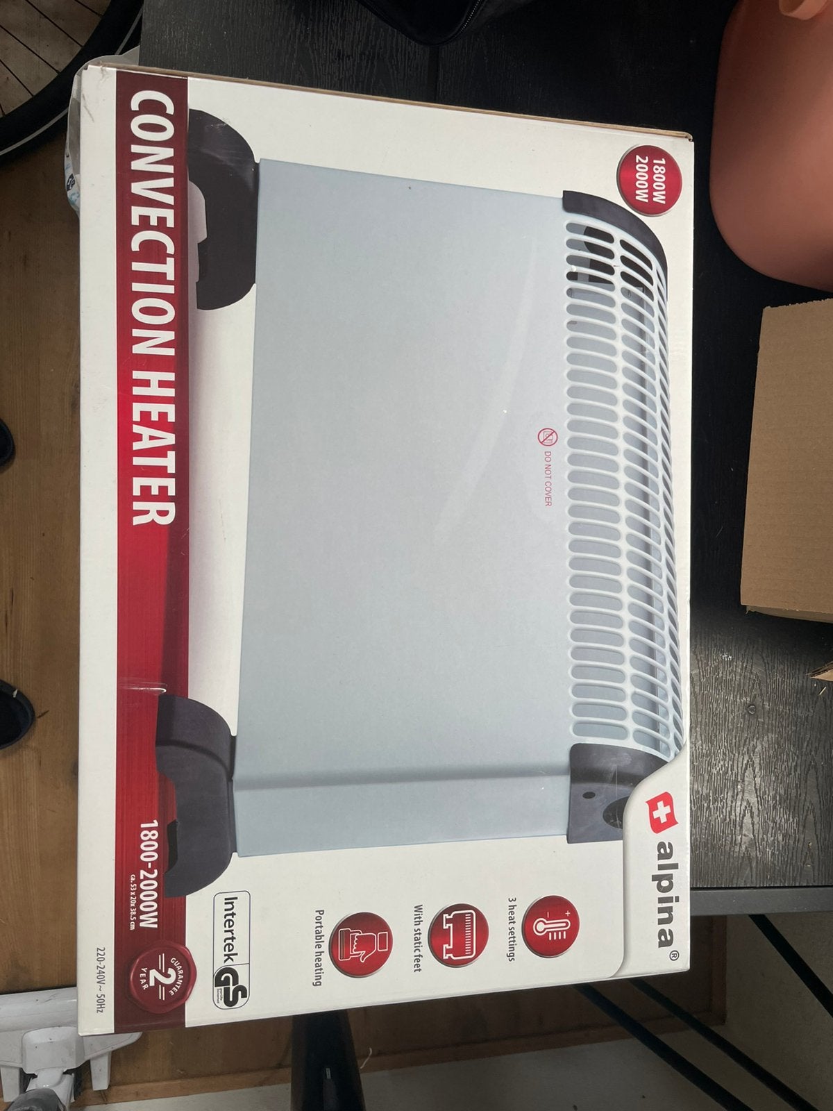 Nieuw in doos convector kachel, Ophalen, 30 tot 80 cm, Minder dan 60 cm, Kachel