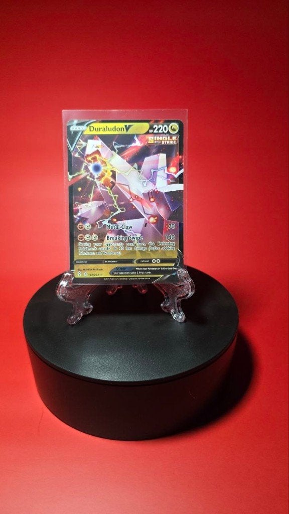 Pokemon Duraludon V 122/203 - Evolving Skies, Verzenden, Zo goed als nieuw, Losse kaart, Foil